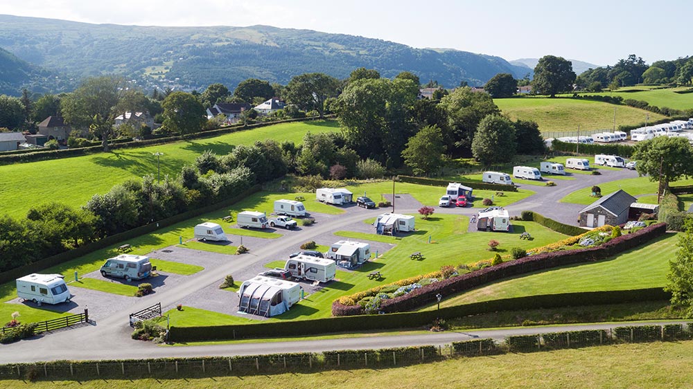 Turing Carava Rark Touring Caravan Park in North Wales near Betws-y-Coed