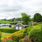 Caravan park and toilet block Caravan park and toilet block